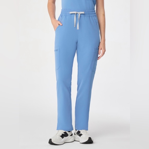 Figs Dusty Blue Scrub Pants - Picture 2 of 3